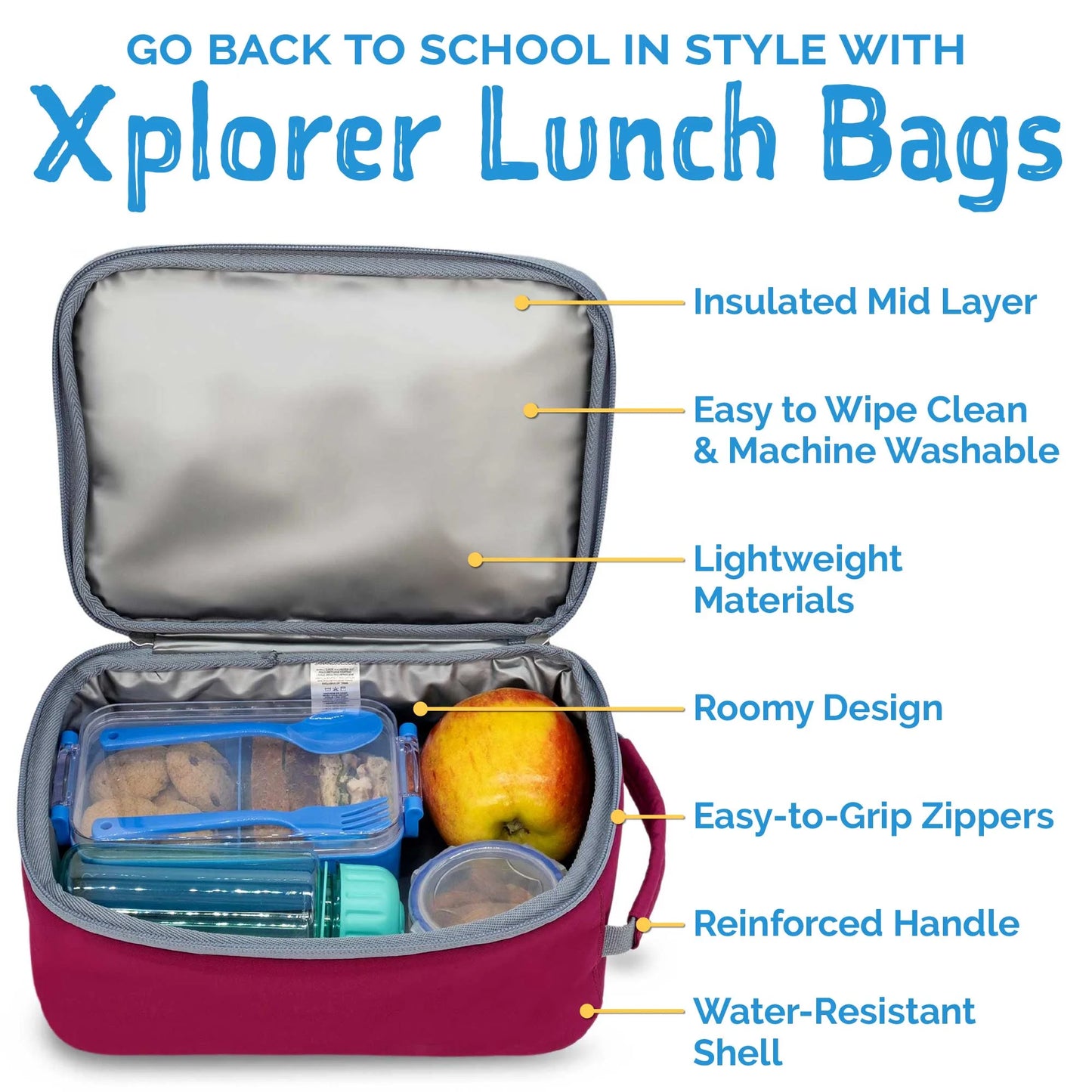 Kids Lunch Bag- Wildberry