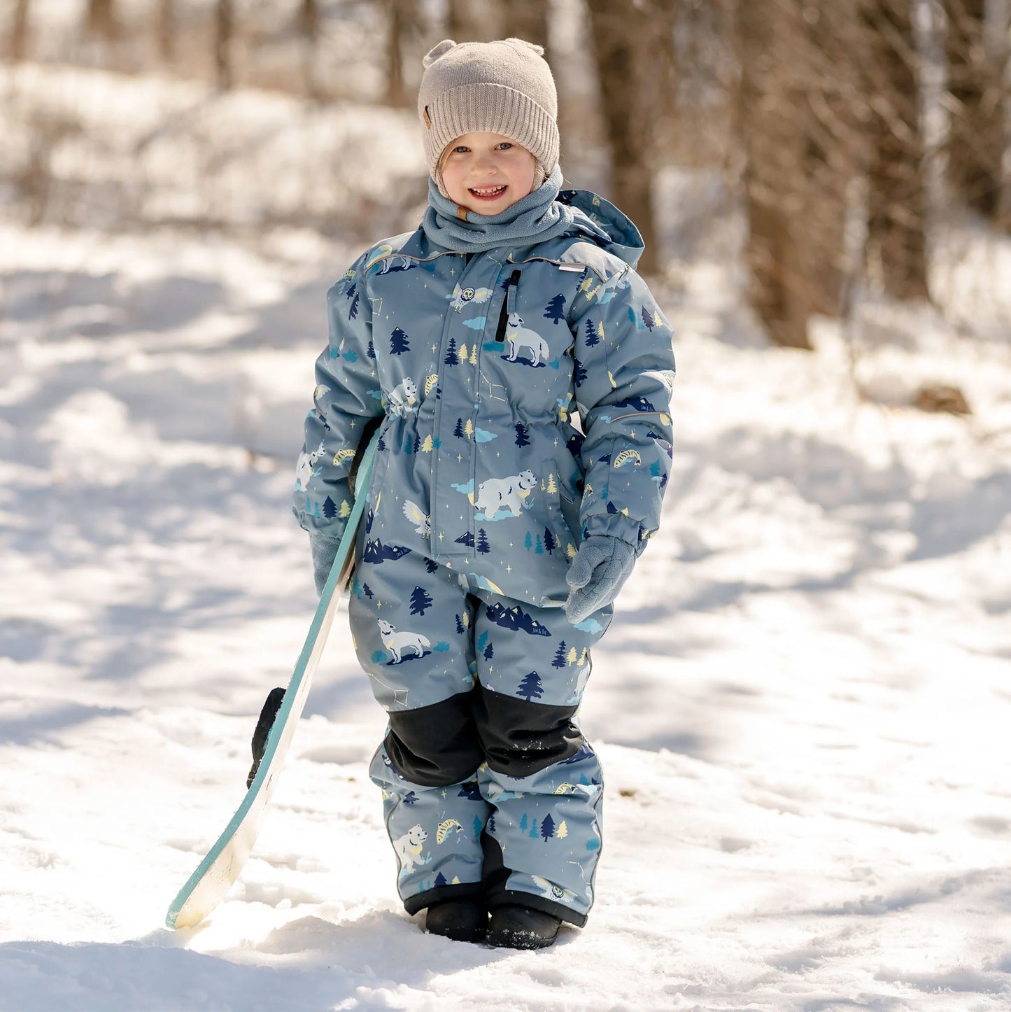 Toasty-Dry 1pc. Snowsuit- Wolf and Bear