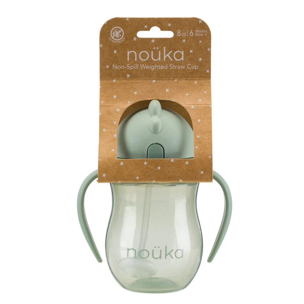 Non-Spill Weighted Straw Cup- Moss