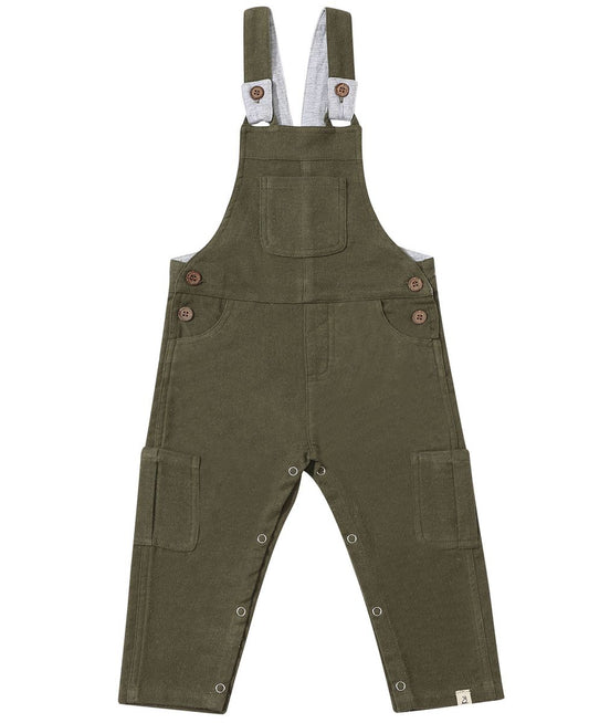 Bash Olive Cargo Overalls