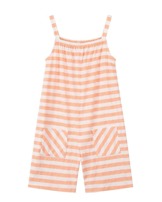 Tallulah Peach Stripe Romper