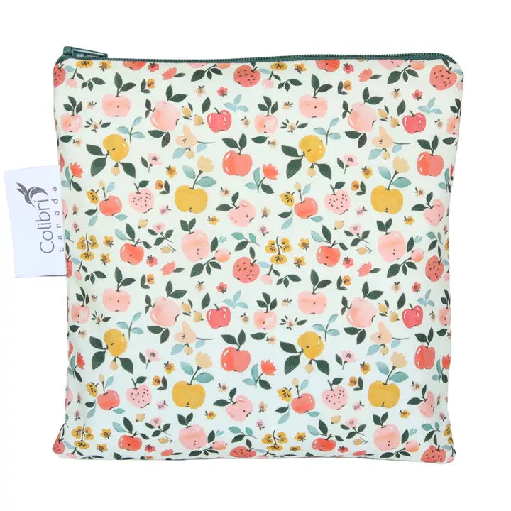 Large Reusable Snack Bag- Apples