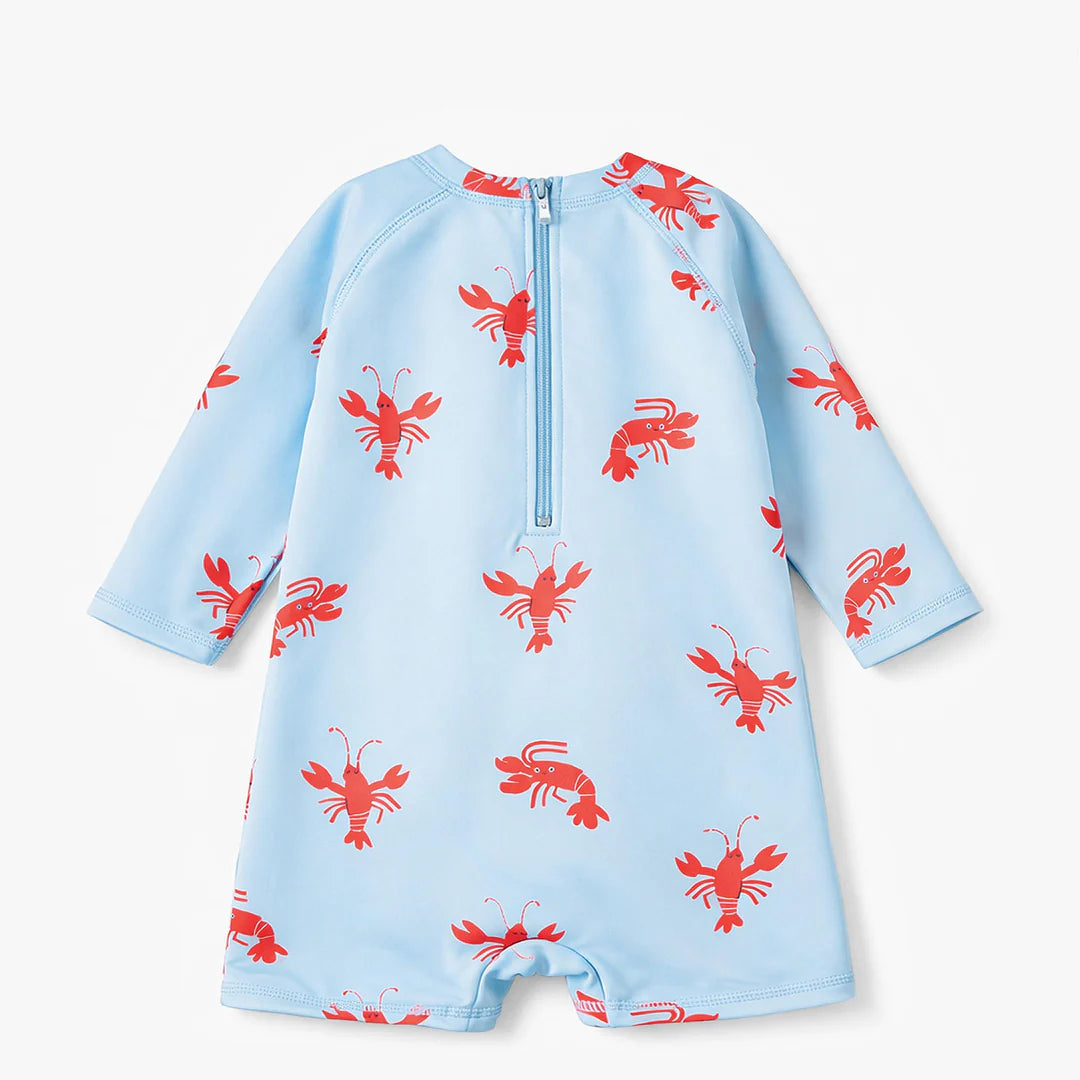 Lobster Long Sleeve Shortie Baby Swimsuit