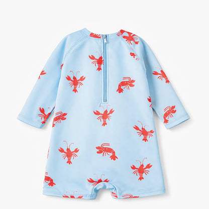 Lobster Long Sleeve Shortie Baby Swimsuit