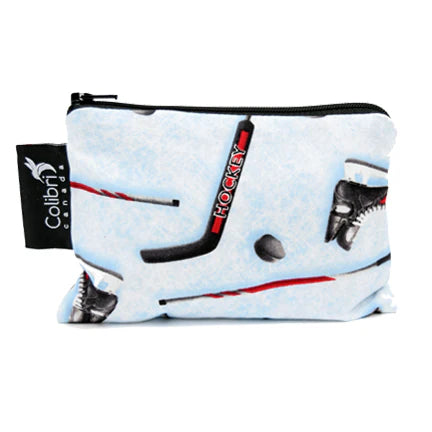 Small Reusable Snack Bag- Hockey