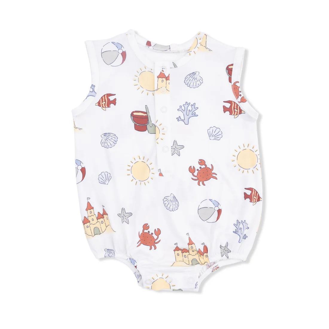 Bamboo Henley Bubble- Sunny Sandcastles