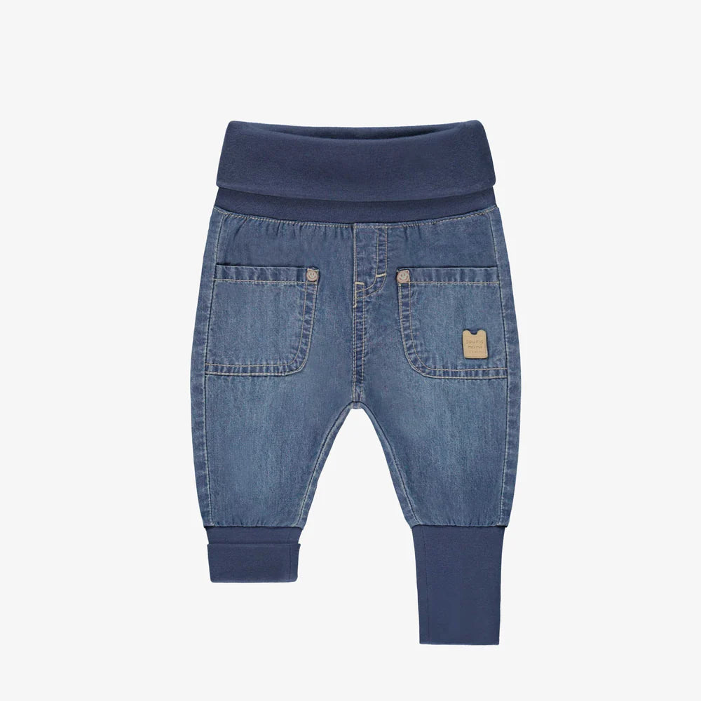 Grow-With-Me Dark Wash Baby Denim Pants