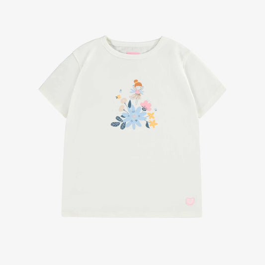 White Floral Fairy Tee
