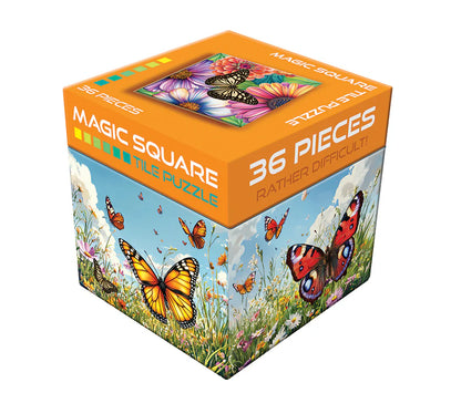 36pc. Butterflies Magic Square Puzzle