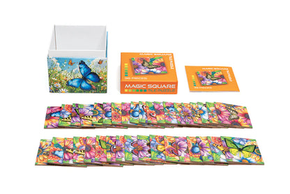 36pc. Butterflies Magic Square Puzzle