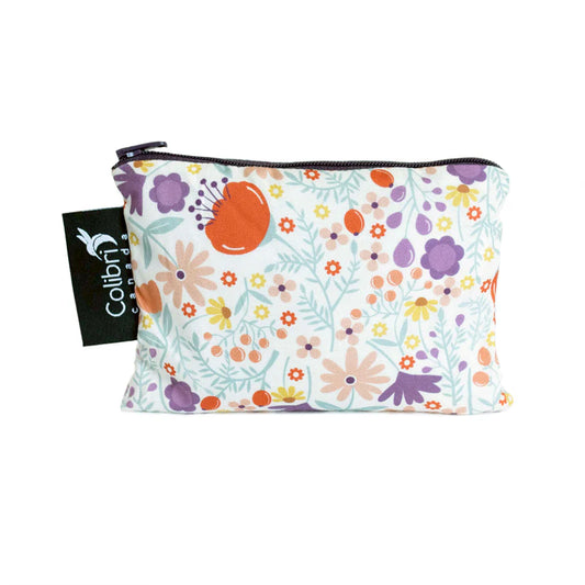Small Reusable Snack Bag- Wildflowers