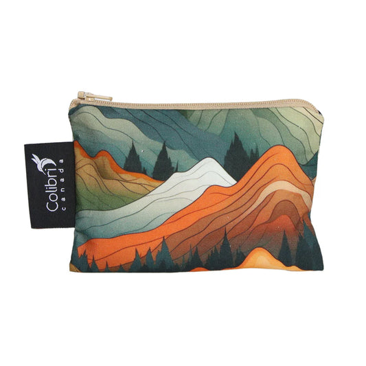 Medium Reusable Snack Bag- Mountains