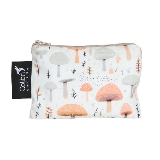Small Reusable Snack Bag- Mushrooms