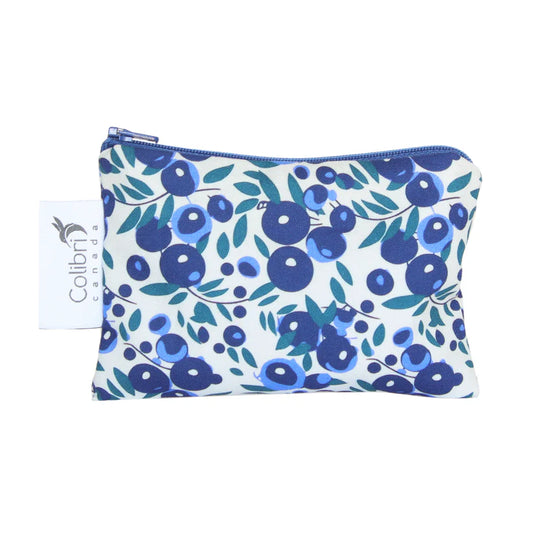Small Reusable Snack Bag- Blueberry