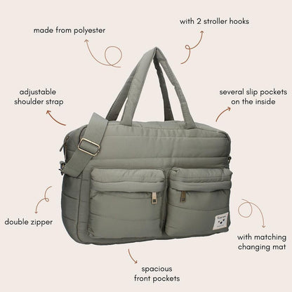 Gracious Diaper Bag- Sage Green