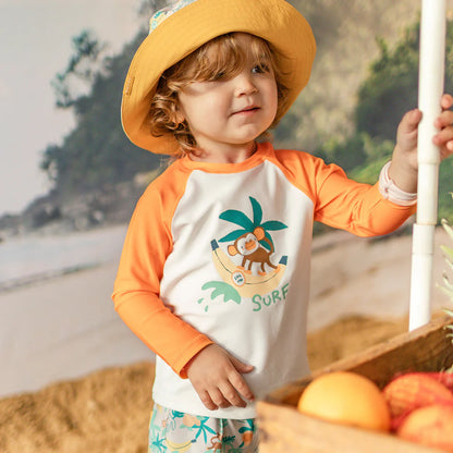 Surfing Monkey Baby Rashguard