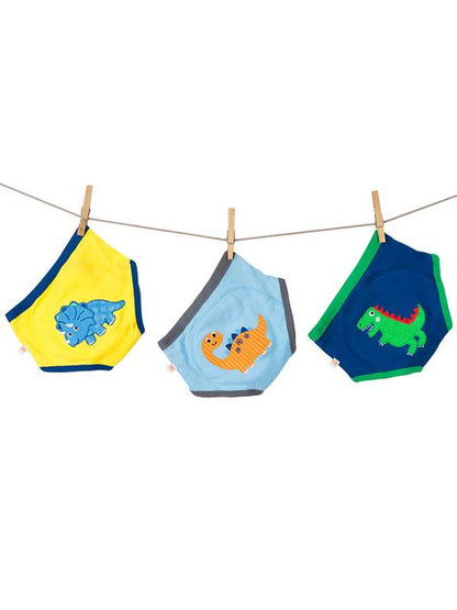 Organic Cotton 3pc. Potty Training Pants- Jurassic Pals
