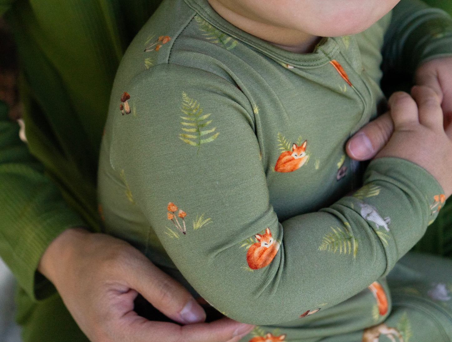 Bamboo Footless Zipper Sleeper- Forest Friends