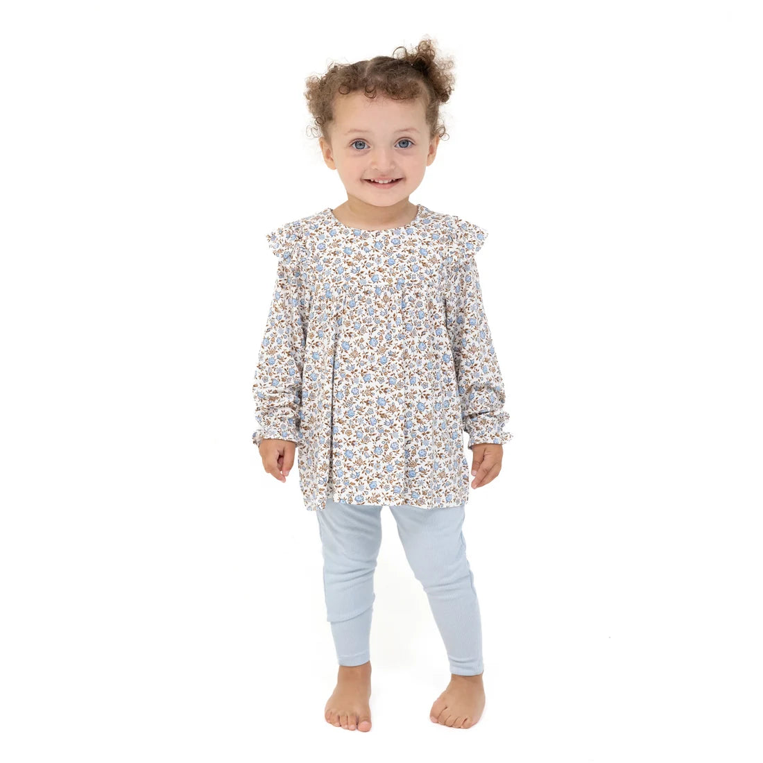 Bamboo Ruffle Tunic & Leggings- Hazel Floral