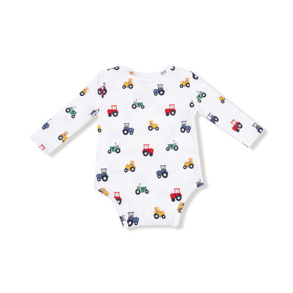 Long Sleeve Bodysuit- Mini Tractors