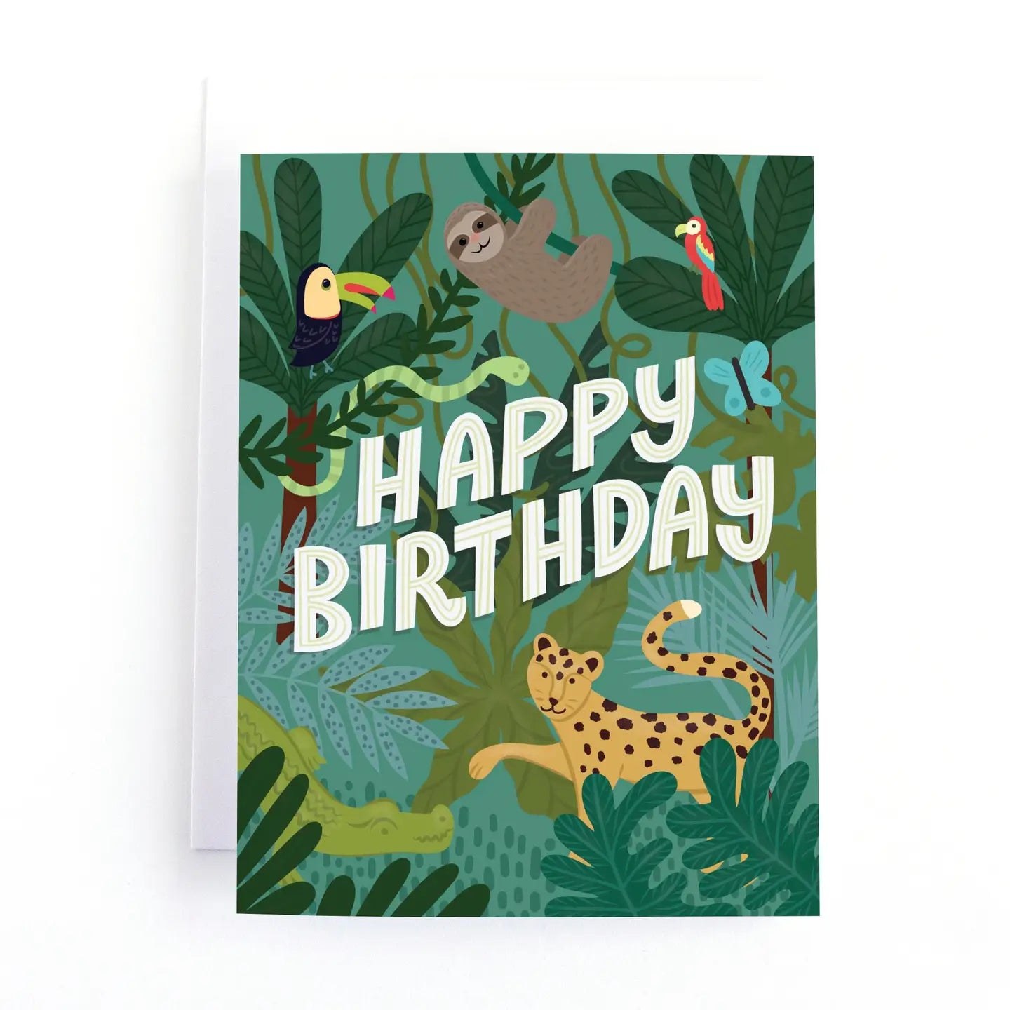 Jungle Animals Birthday Card