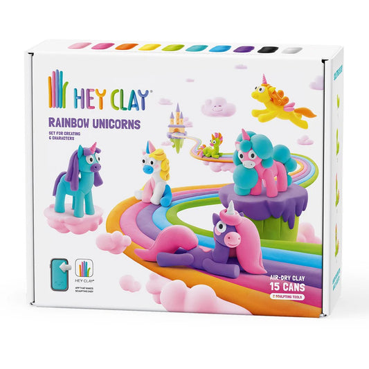 Air-Dry Clay Modelling Set- Rainbow Unicorns