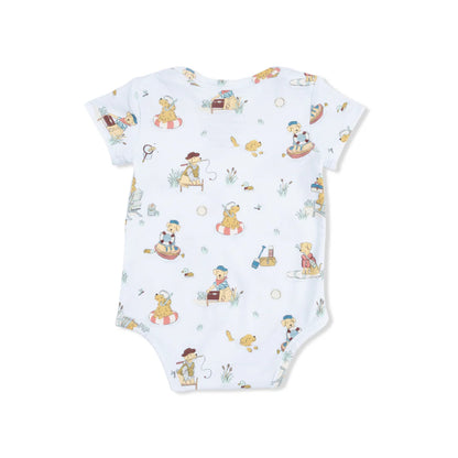 Bamboo Short Sleeve Bodysuit- Lake Buddy Dogs