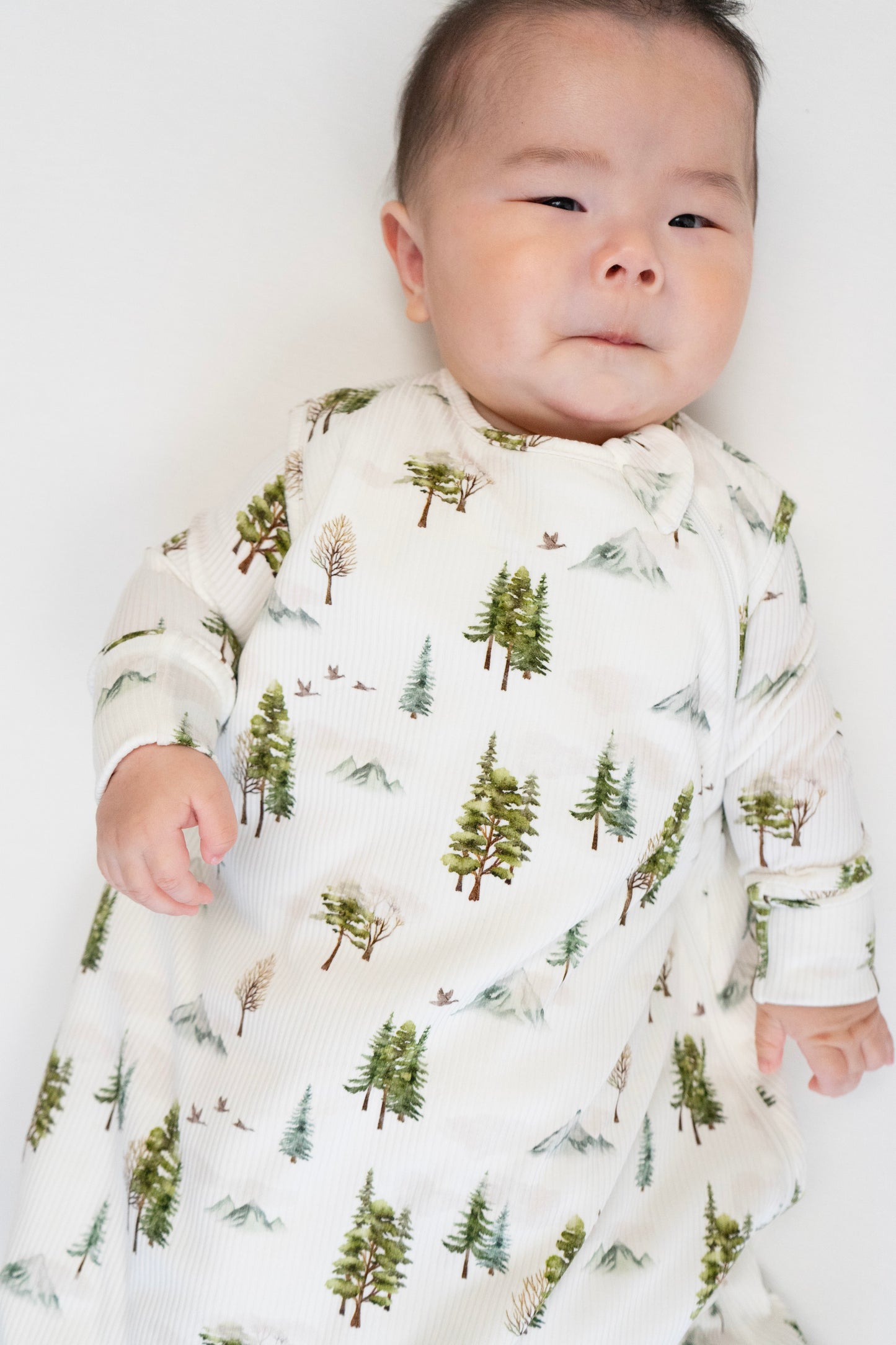 2.5 TOG Ribbed Bamboo Sleep Bag- Misty Forest