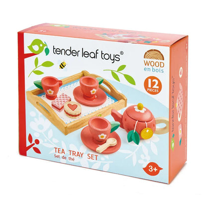 Strawberry Wooden Tea Tray Set