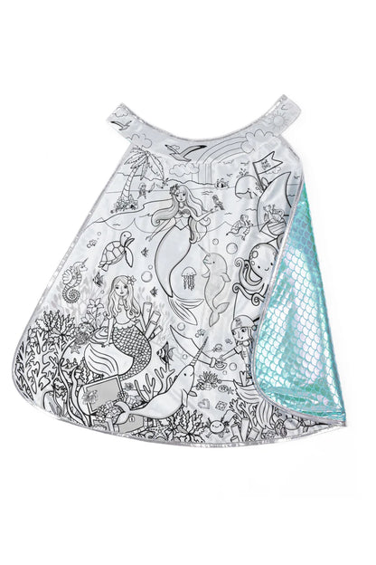 Mermaid Dreamscape Colour-In Cape