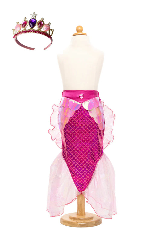 Mermaid Glimmer Pink Skirt & Tiara