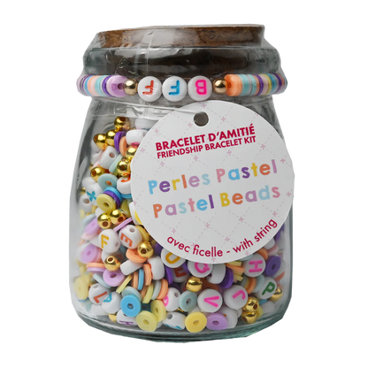 DIY Pastel Bead Jar