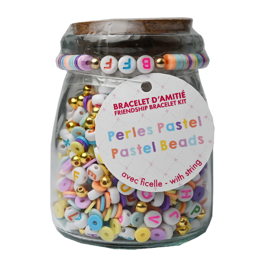 DIY Pastel Bead Jar