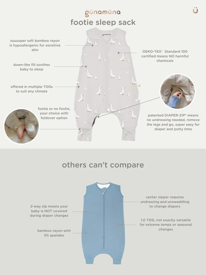 1.0 TOG Footie Sleep Sack- Dream