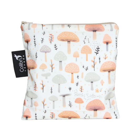 Large Reusable Snack Bag- Mushrooms