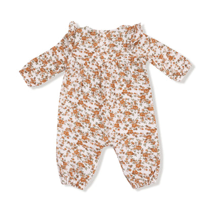 Organic Muslin Ruffle Sleeve Romper- Prairie Calico