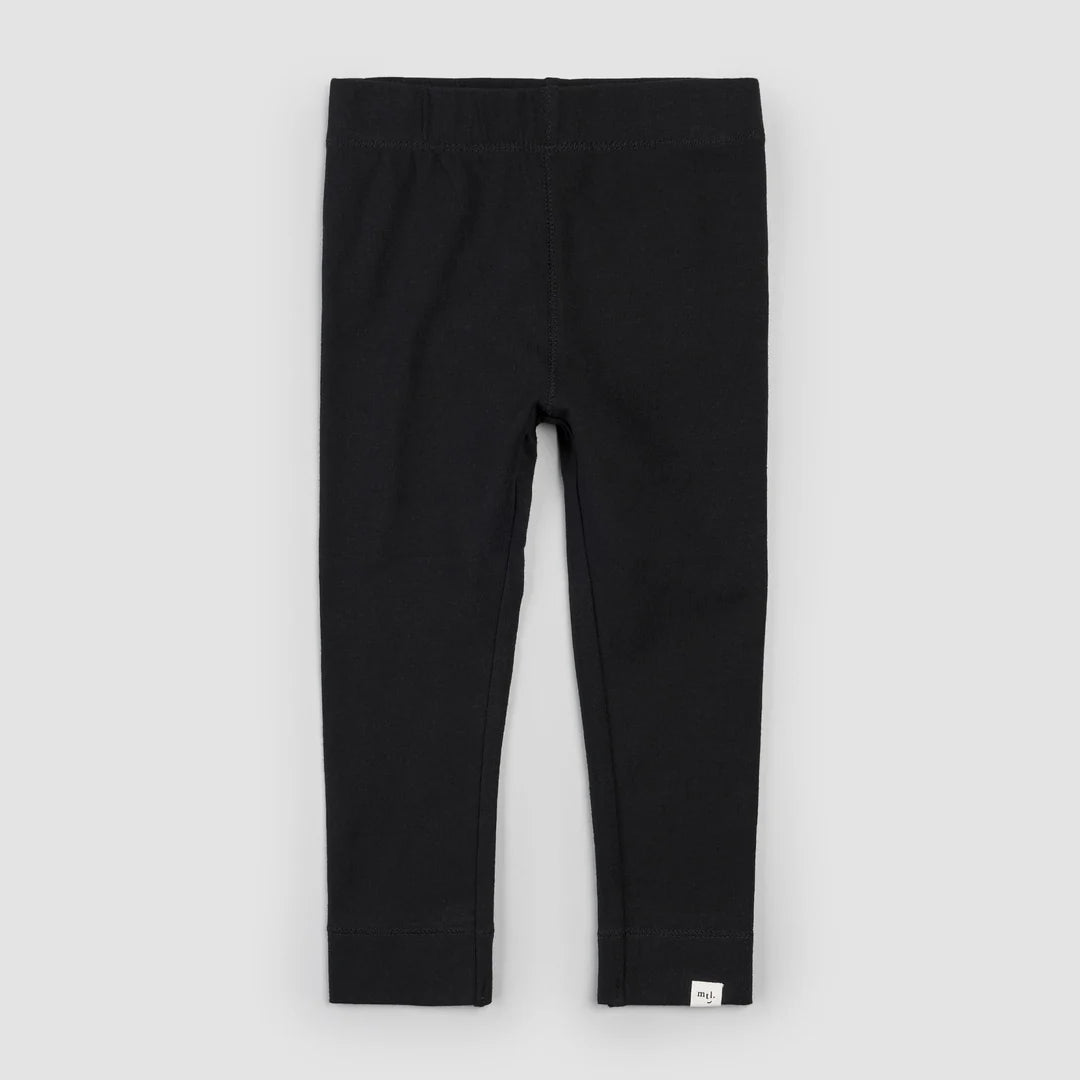 Miles Basics Cotton Kids Leggings- Black