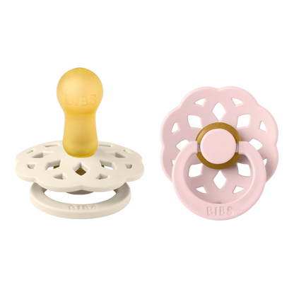 Boheme Round Pacifier 2pk.- Ivory/Blossom