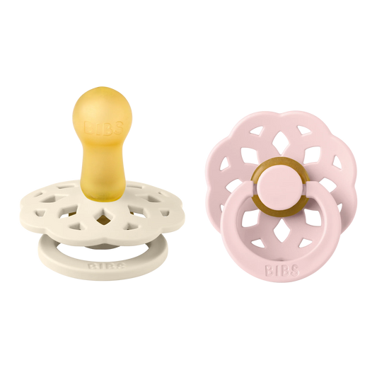 Boheme Round Pacifier 2pk.- Ivory/Blossom
