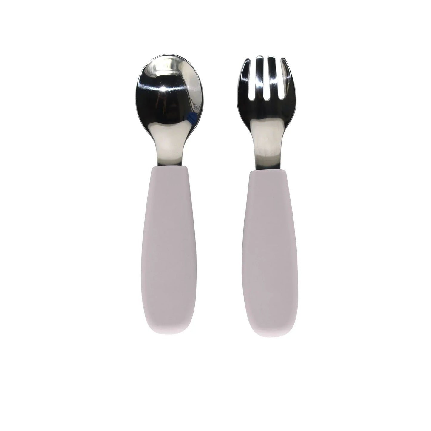 Toddler Silicone/Steel Cutlery Set- Bloom