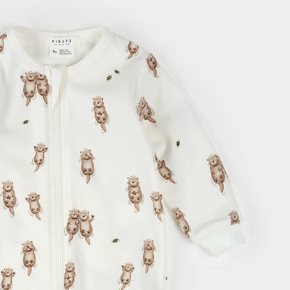 Otter on Off-White Sleeper