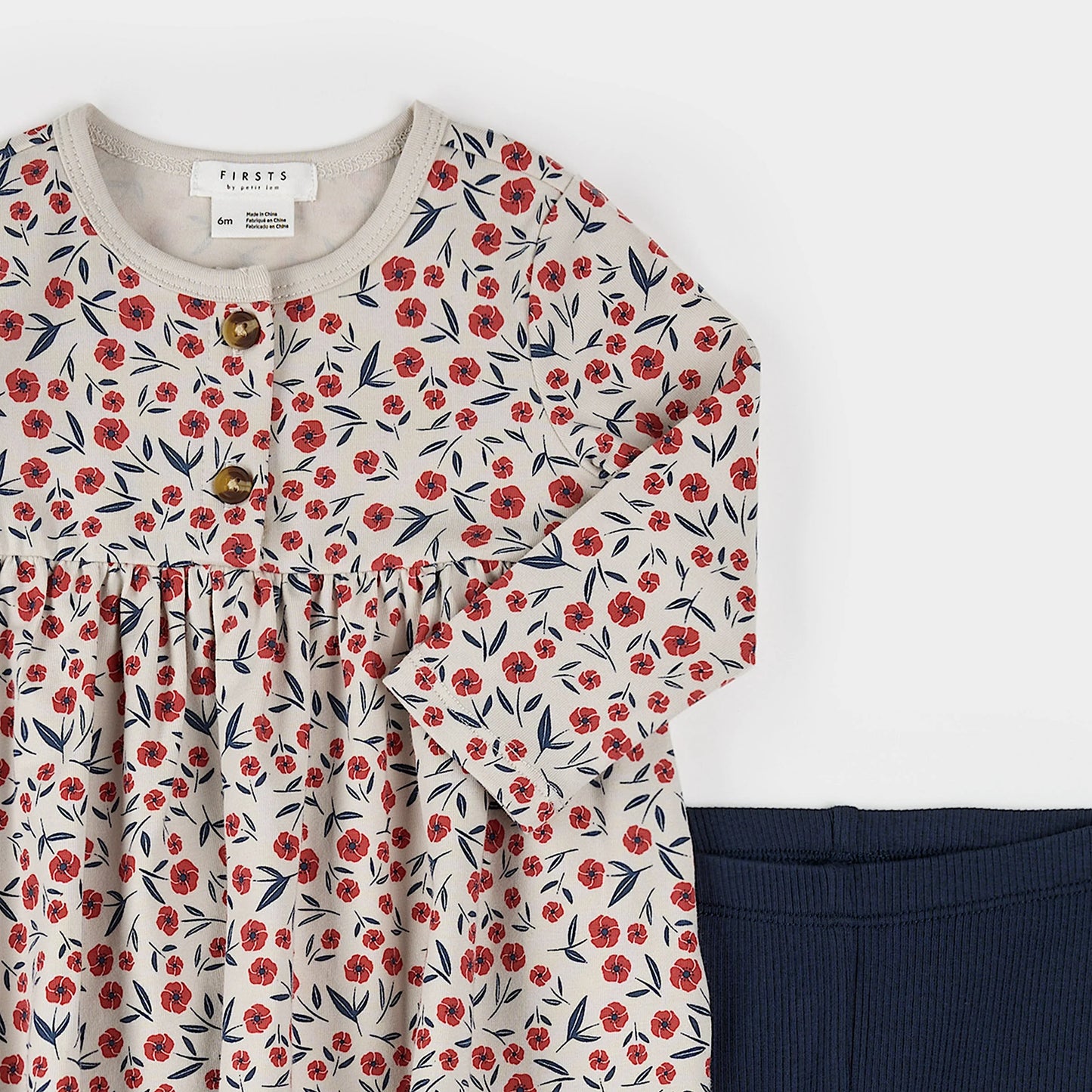 Floral Poppy Print Dress Set