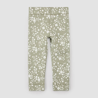 Floral Print on Sage Leggings