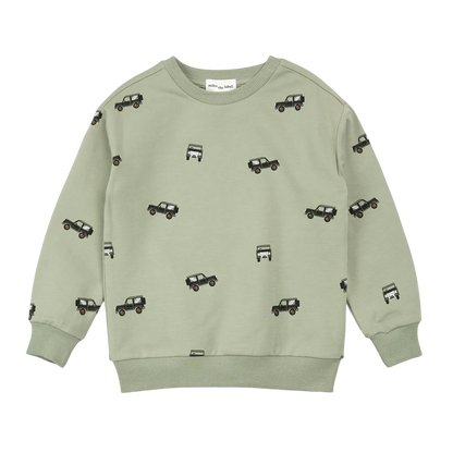 Off-Roading Print on Sage Sweatshirt