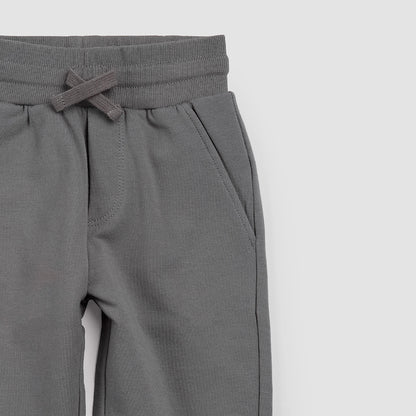 Miles Basics Cotton Fleece Joggers- Smoke