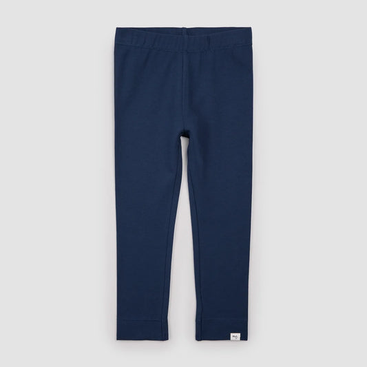 Miles Basics Cotton Toddler Leggings- Navy