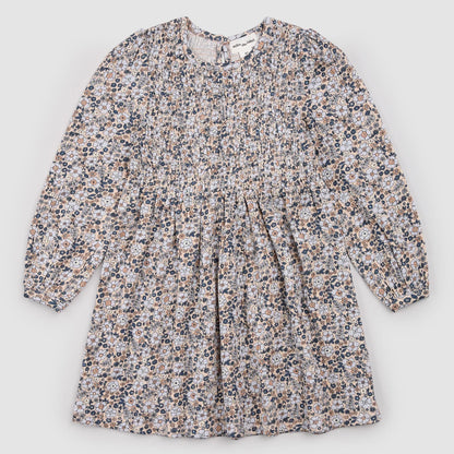 Vintage Flowers Kids Jersey Dress