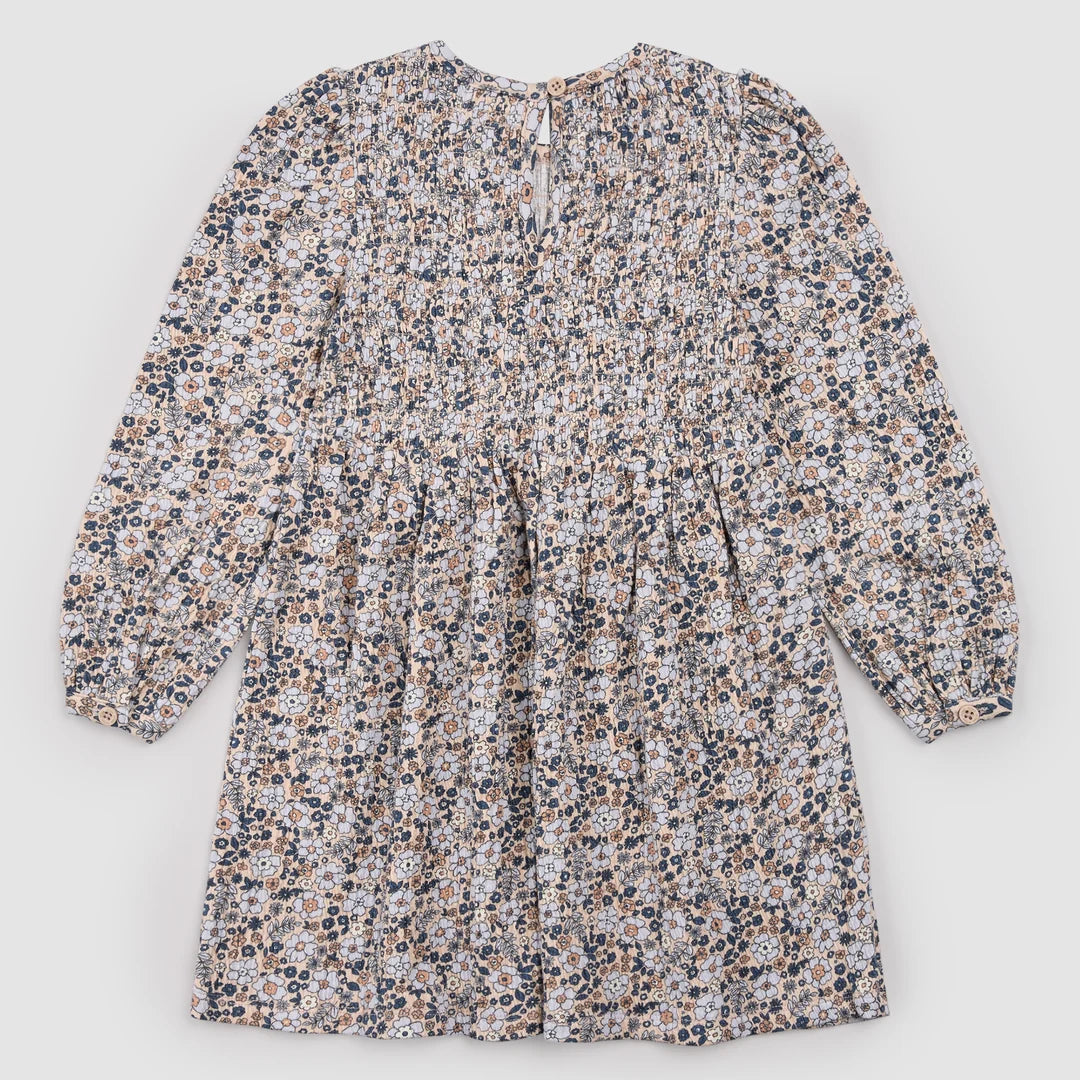 Vintage Flowers Kids Jersey Dress