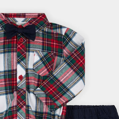 Plaid Flannel 3pc. Holiday Outfit Set