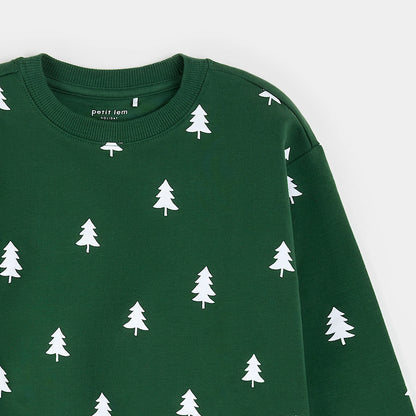 Pine Trees on Spruce Fleece Sweatshirt